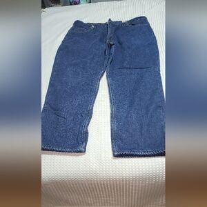 RED HEAD EUC MENS SZ 44 X 30 INSULATED DENIM BLUE JEANS PANTS